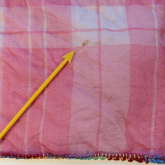 Lot 5 Vintage Handkerchiefs from the 50's handmade borders - Picture 13 of 13